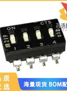 全新219-4MS原装(SWITCH SLIDE DIP SPST 100MA 20V)正品