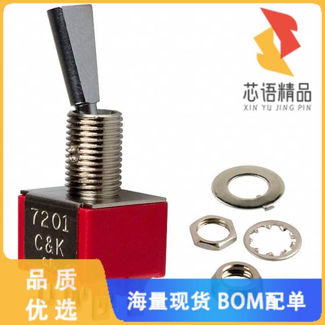 全新7201P3YZBE原装(SWITCH TOGGLE DPDT 0.4VA 20V)正品