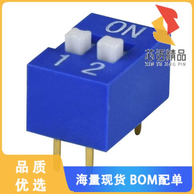 全新DS01-254-S-02BE原装(DIP SWITCH, SPST, 2.54 P