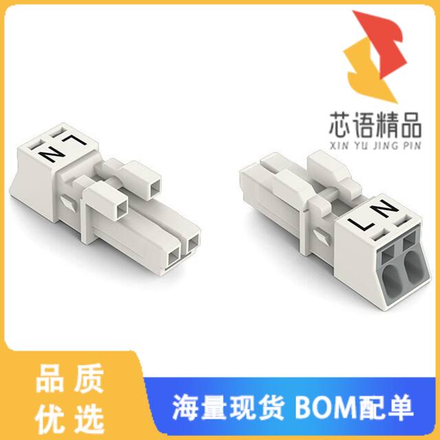 全新890-222原装(SOCKET 2-POLE, WHITE)正品