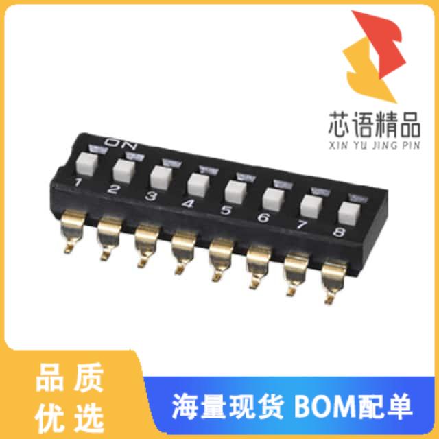 全新DS04-254-1-06BK-SMT原装(DIP SWITCH, SPST, 2.