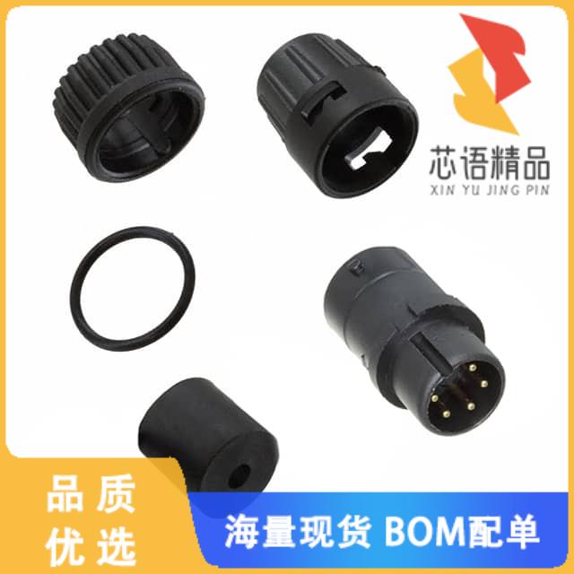 全新6282-5PG-315原装(CONN PLUG MALE 5P GOLD SLDR