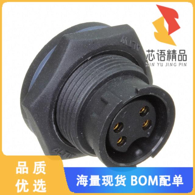 全新ABD-04PMFS-LC7001原装(CONN RCPT FMALE 4P GOL