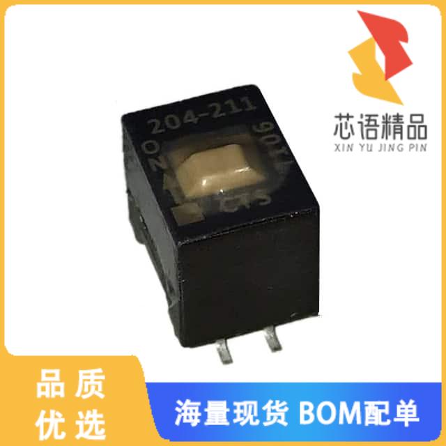 全新204-211ST原装(SWITCH SLIDE DIP DPST 50MA 24V)正品