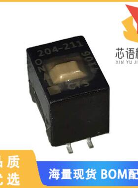 全新204-211ST原装(SWITCH SLIDE DIP DPST 50MA 24V)正品