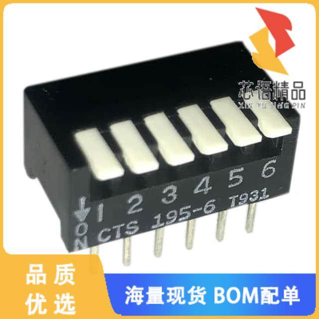 全新195-6MS原装(SWITCH PIANO DIP SPST 50MA 24V)正品