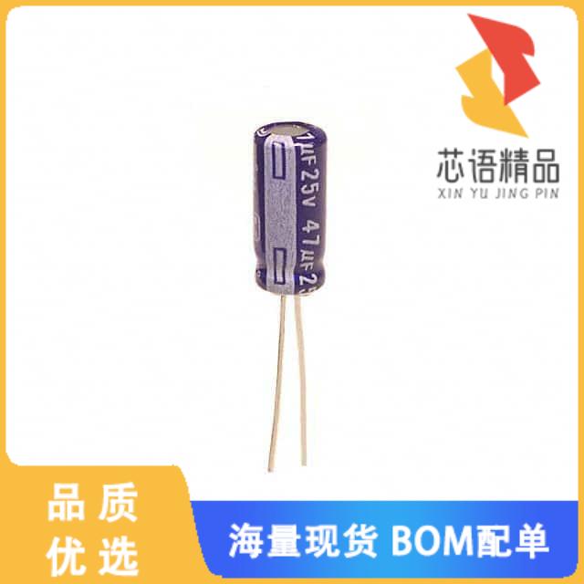 全新ECA-1EM470原装(CAP ALUM 47UF 20% 25V RADIAL)正品