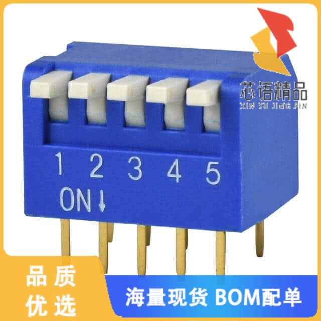全新DS02C-254-1L-05BE原装(DIP SWITCH, SPST, 2.54