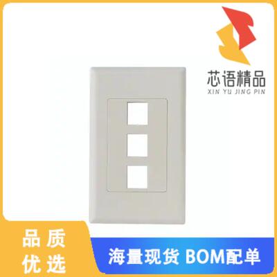 全新FPDS3-FW原装(SCREWLESS DECORA 3 PORT FACEPLA