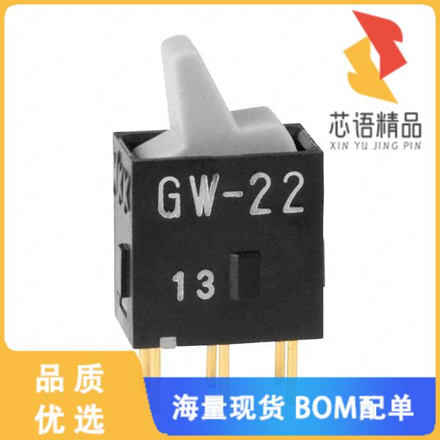 全新GW22LHP原装(SWITCH ROCKER DPDT 0.4VA 28V)正品