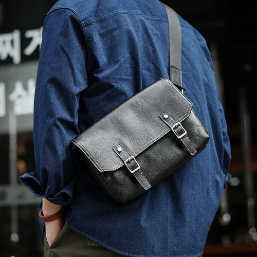 男士剑桥包通勤头层牛皮真皮男包