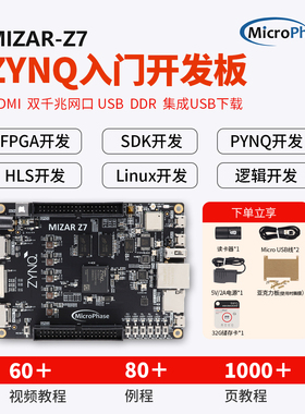 微相Xilinx赛灵思ZYNQ FPGA开发板 7010 7020 PYNQ人工智能Python