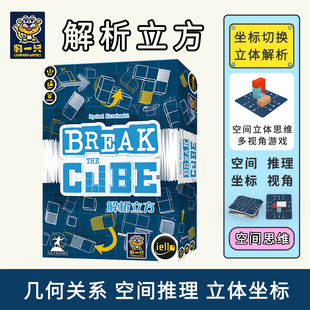 解析立方豹一只数学立体空间思维视角游戏玩具礼物积木教具数学
