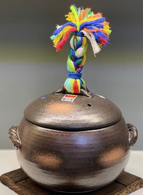 日本原装进口万古烧土锅家用煲汤锅米饭煲耐高温达摩砂锅3/5/7合