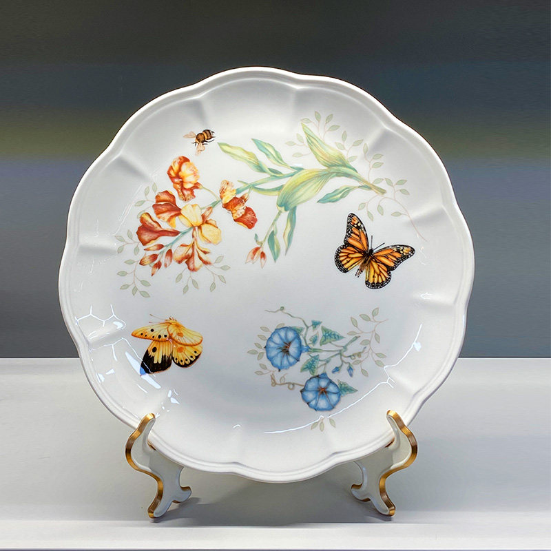 美国lenox骨瓷餐具餐盘碟子米饭碗马克杯水果盘家用盘子点心盘