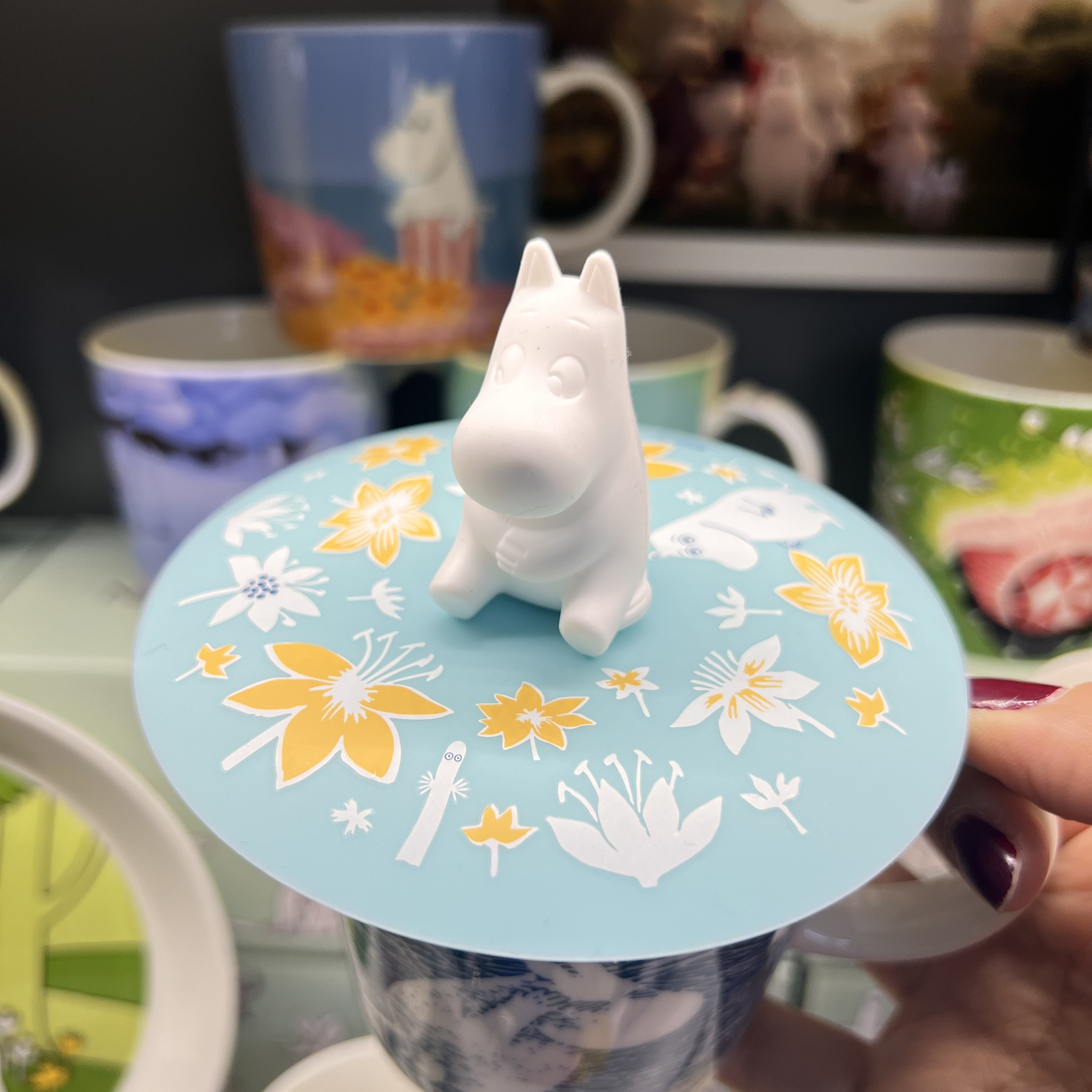 moomin杯盖硅胶日本姆明