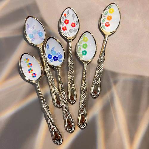 日本原产elfin高桑景泰蓝餐具