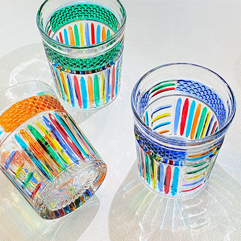 意大利威尼斯原产ZECCHIN穆拉诺光芒四射酒杯酒具手工水杯玻璃杯