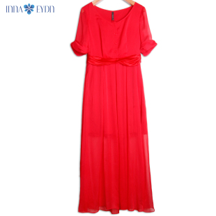 大摆长裙连衣裙女 气质雪纺裙子修身 innaeydn鸢娜尔2020夏季 长款