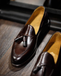 流苏英伦风休闲真皮套脚韩版 潮鞋 乐福鞋 经典 一脚蹬单鞋 式 男士 款