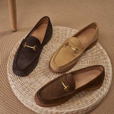 乐福鞋男一脚蹬懒人鞋豆豆鞋男