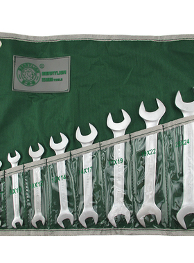 BerryLion/百威狮8/10件套欧式铬钒钢开口扳手组合套装 呆头扳手