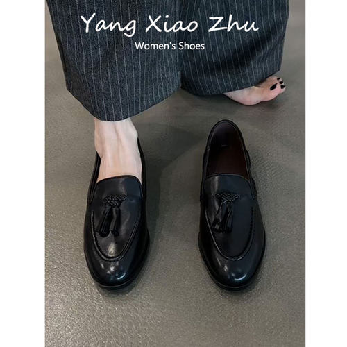 羊皮版~英伦风流通勤百搭乐福鞋
