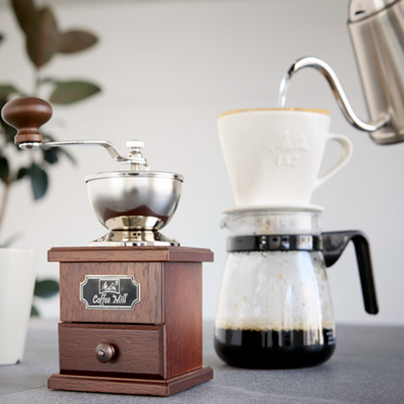 德国melitta美乐家经典复古收藏款手冲咖啡手动磨豆机咖啡机包邮