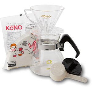 日本直寄KONO名门手冲精品咖啡壶套装2人用3件套V60