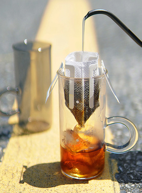 挂耳咖啡杯日式耐热玻璃杯带刻度手冲挂耳咖啡小杯子办公室高颜值