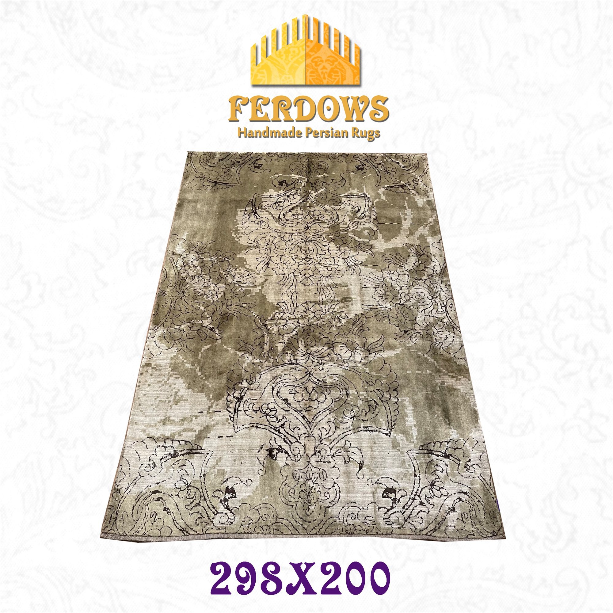 佛托丝地毯进口纯羊毛现代简约复古新中式客厅卧室书房办公司餐厅