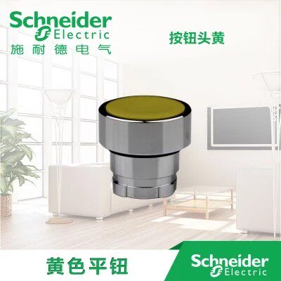 施耐德 ZB2-BA5C 平钮头部不含基座袋装 ZB2BA5C 开关按钮头 黄色