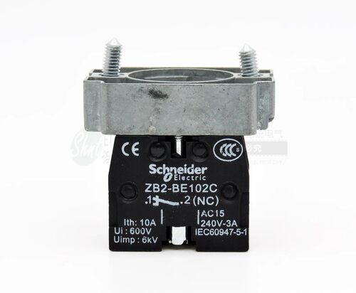 施耐德开关常闭触点基座ZB2-BZ102C NC触头底座ZB2BZ102C