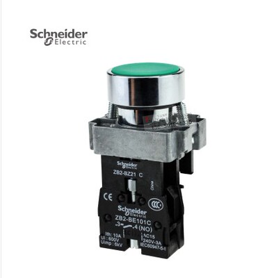 正品 施耐德 绿色按钮开关 自锁 ZB2-BE101C XB2-BA31C+ZB2-BZ21C