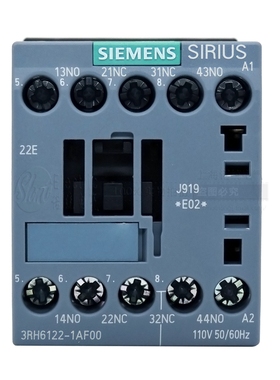 正品西门子 自锁的封星接触器 3RH6122-1AF00 2开2闭 AC110V 电梯