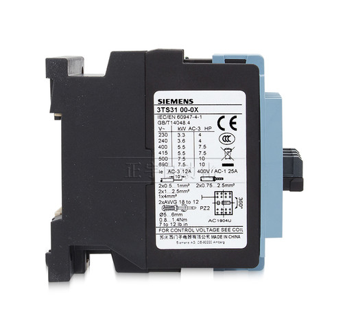 正品 西门子 3TS3100 交流接触器 三常开 3TS31 00-0X 24V36V380V