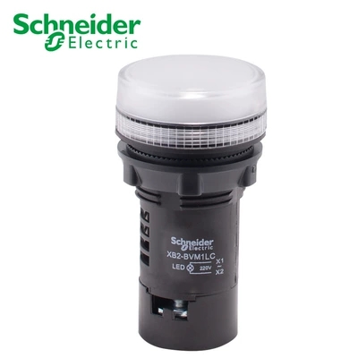 正品 施耐德 孔径22mm 信号灯 XB2-BVM1LC AC220V 白色指示灯
