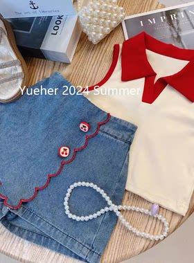 女童高端洋气套装2024