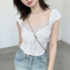 日常出街收腰泡泡袖 夏季 上衣 辣妹短款 微胖也能穿