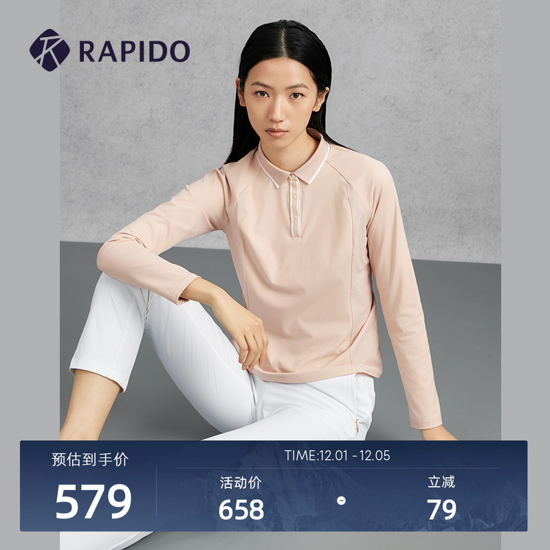 RAPIDO雳霹道女士长袖POLO衫