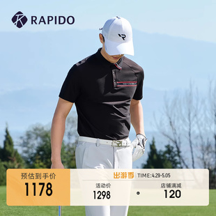 GOLF组织感短袖 POLO衫 男士 RAPIDO雳霹道2024年春夏新款 运动T恤