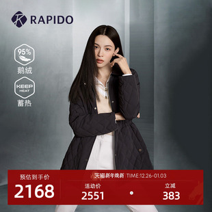 RAPIDO雳霹道25年秋冬女士R系列95%鹅绒蓄热羽绒服 钟楚曦同款