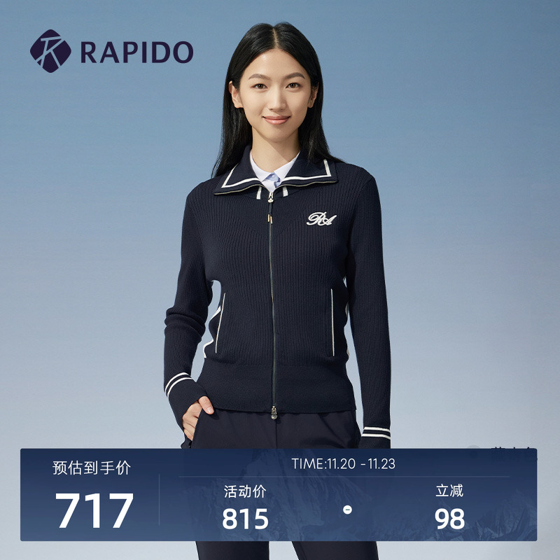 RAPIDO雳霹道毛衫女士
