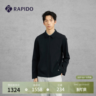 RAPIDO雳霹道春夏男士 R系列商务休闲翻领夹克外套