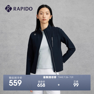 休閑夾克外套 RAPIDO靂霹道2025年早秋女士設計感拼接時尚 新品