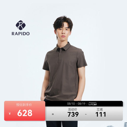 R-LINE男士上衣运动商务短袖POLO