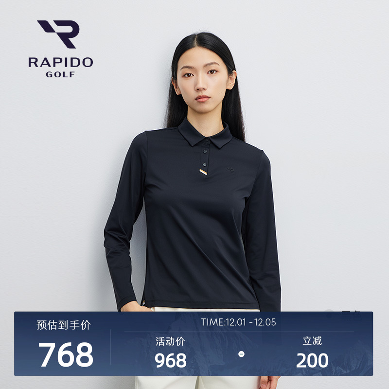 RAPIDO雳霹道女士高尔夫长袖POLO