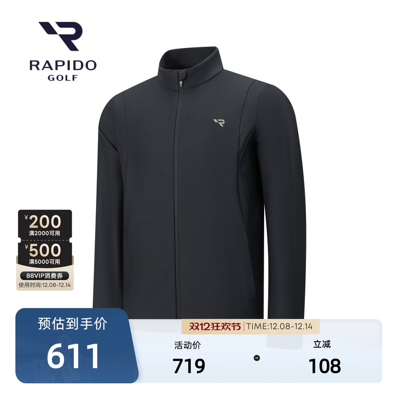 男士GOLF高尔夫休闲小立领外套