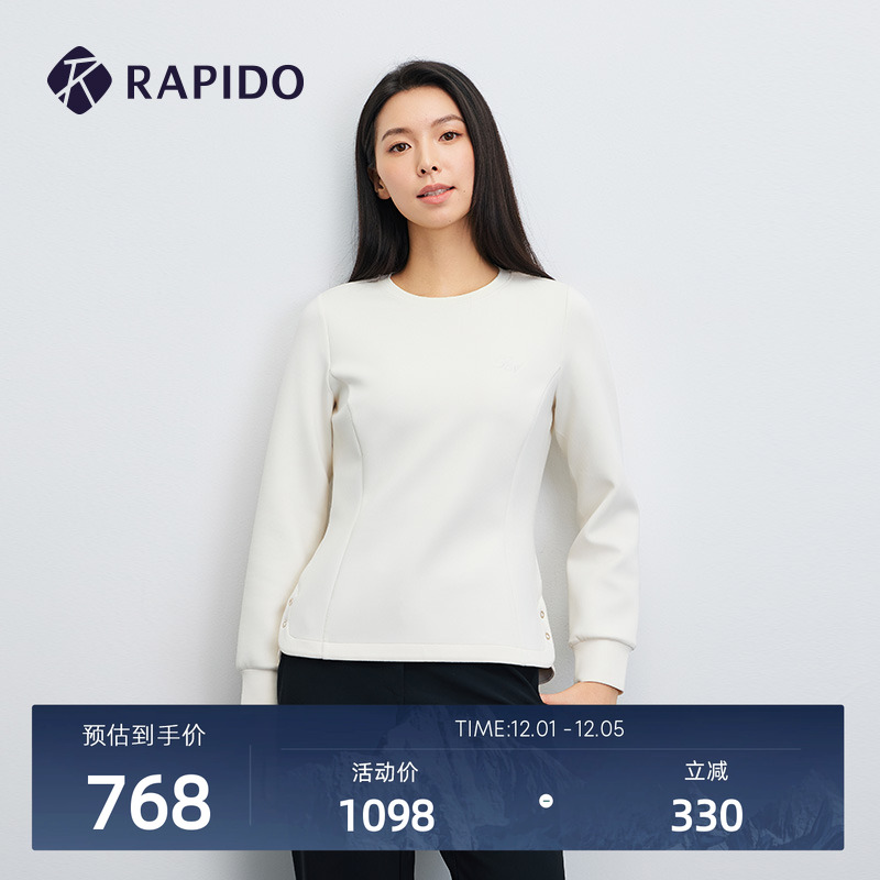 RAPIDO雳霹道女士休闲圆领卫衣