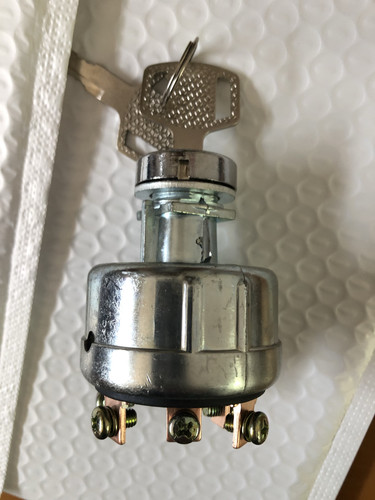 JK406B启动点火锁预热起动钥匙开关工程车挖掘机叉车预热龙工